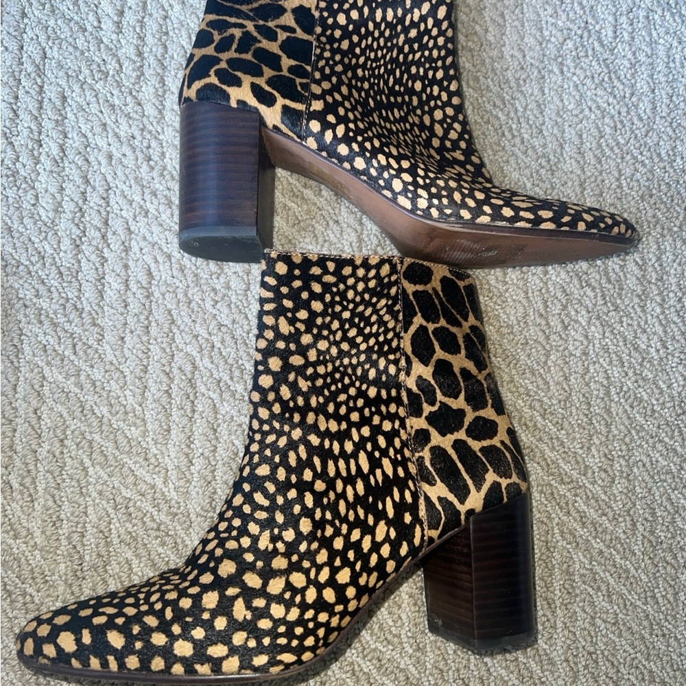 Madewell Leopard Print Ankle Boots